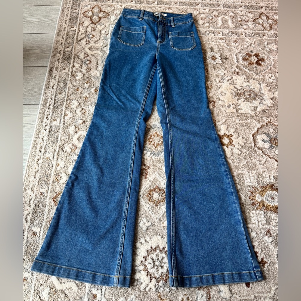 Blue Flared Women's Jeans